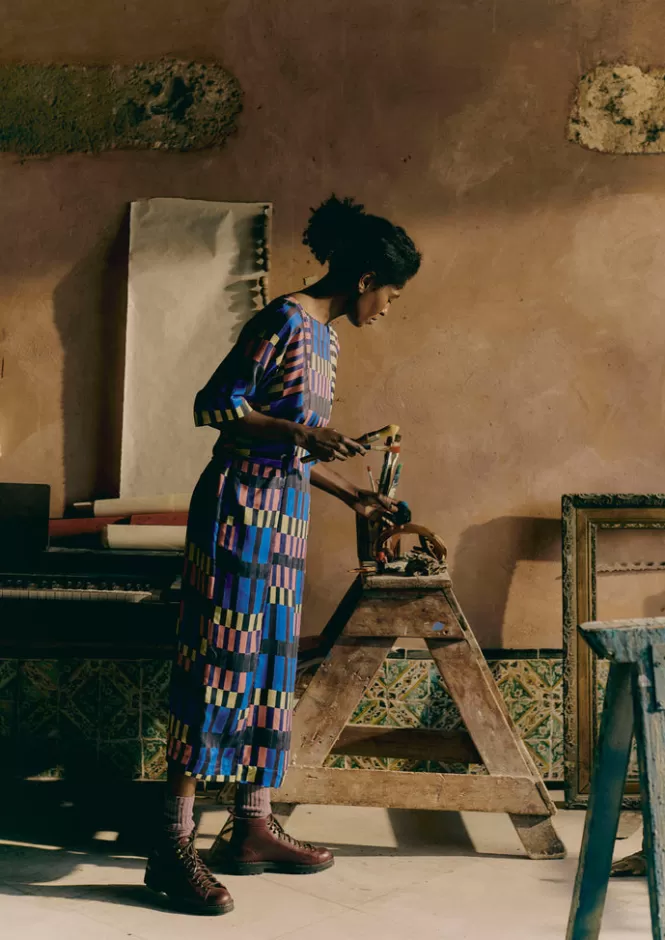 Abito Donna con Vita Annodata e Fantasia Quadretti - Isobel Harvey, Stile Chic per Occasioni Speciali