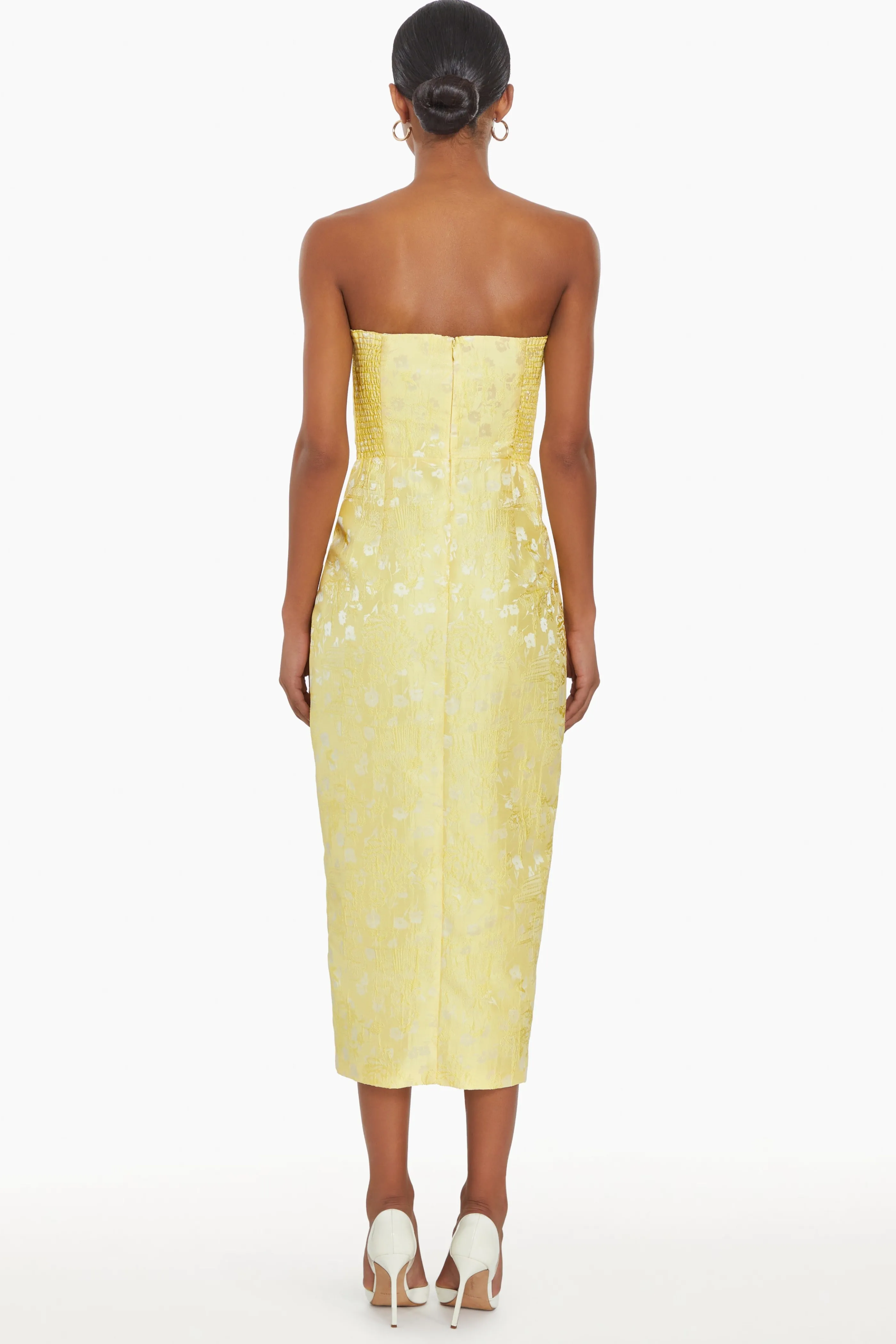 Amanda Uprichard Abito Ivy in Tulle Elegante con Ricami Botanici - Vestito Primavera/Estate