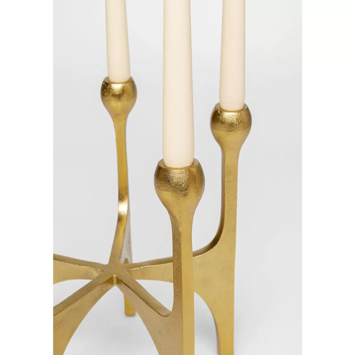 Portacandele decorativo Stacky Gold in stile moderno - Lanterna modulare KARE Design 31 cm per interni ed esterni