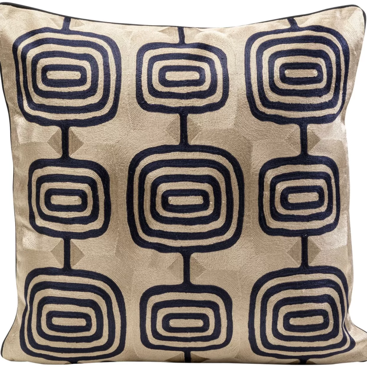 Cuscino Quadrato Catena KARE Design - 50x50 cm in Morbido Tessuto Decorativo