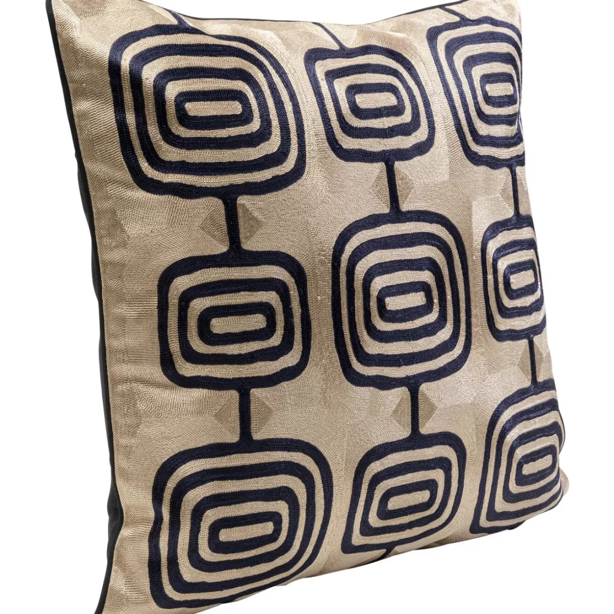 Cuscino Quadrato Catena KARE Design - 50x50 cm in Morbido Tessuto Decorativo