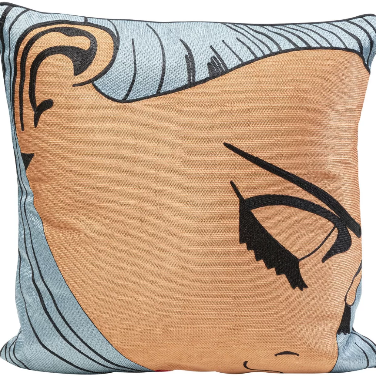 Cuscino Decorativo con Sorriso Fumettato - 50x50 cm per Arredamento Moderno | Design Accattivante by KARE