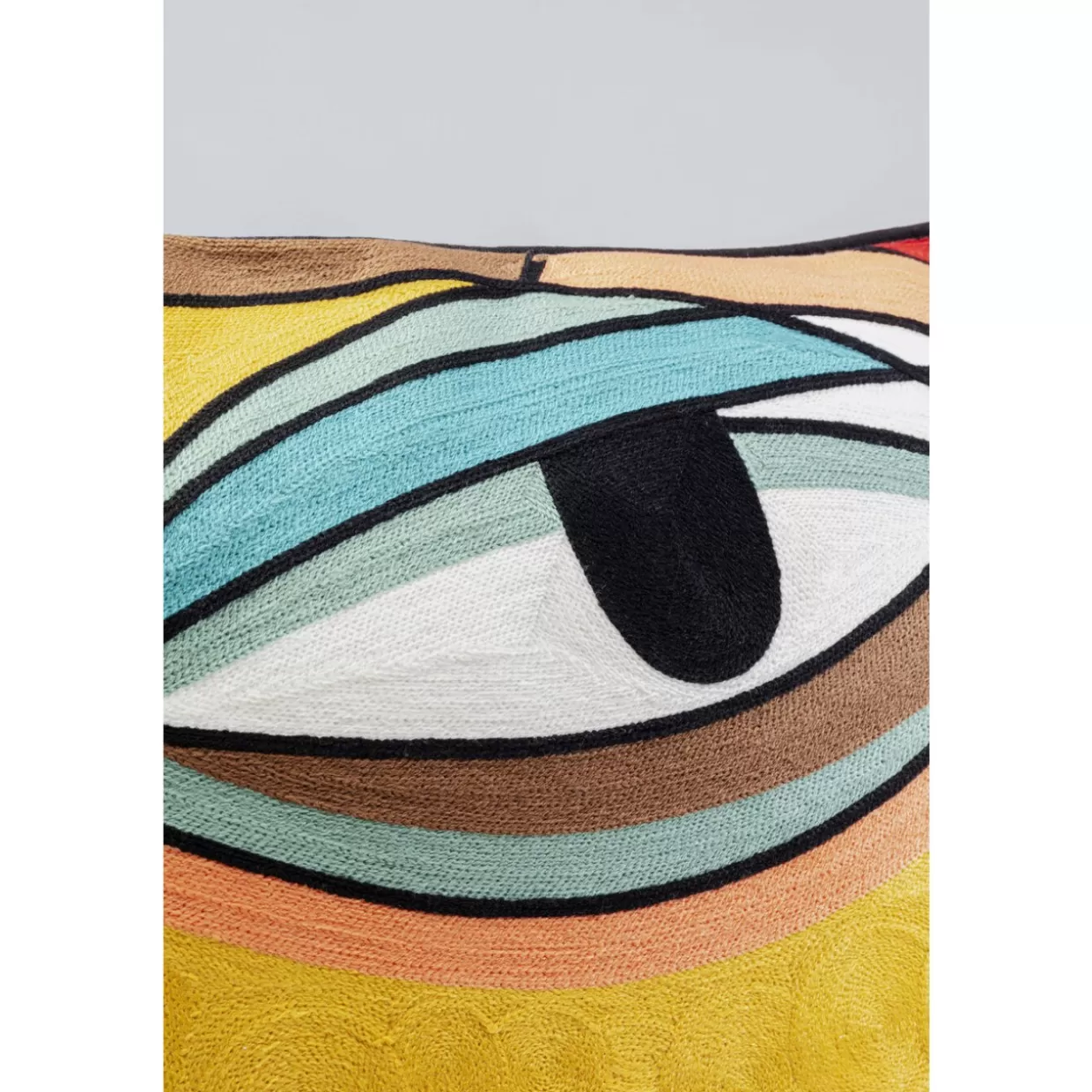 KARE Design Cuscino Decorativo per Interni | Fronte Artistico con Motivo Asimmetrico 50x50 cm