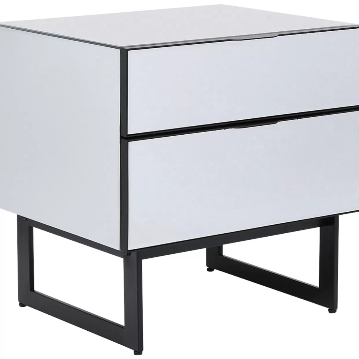 KARE Design - Cassettiera Compatta Soran in Nero con Stile Contemporaneo, 49x50 cm - Soluzione di Arredamento Moderno per Soggiorno e Camera da Letto