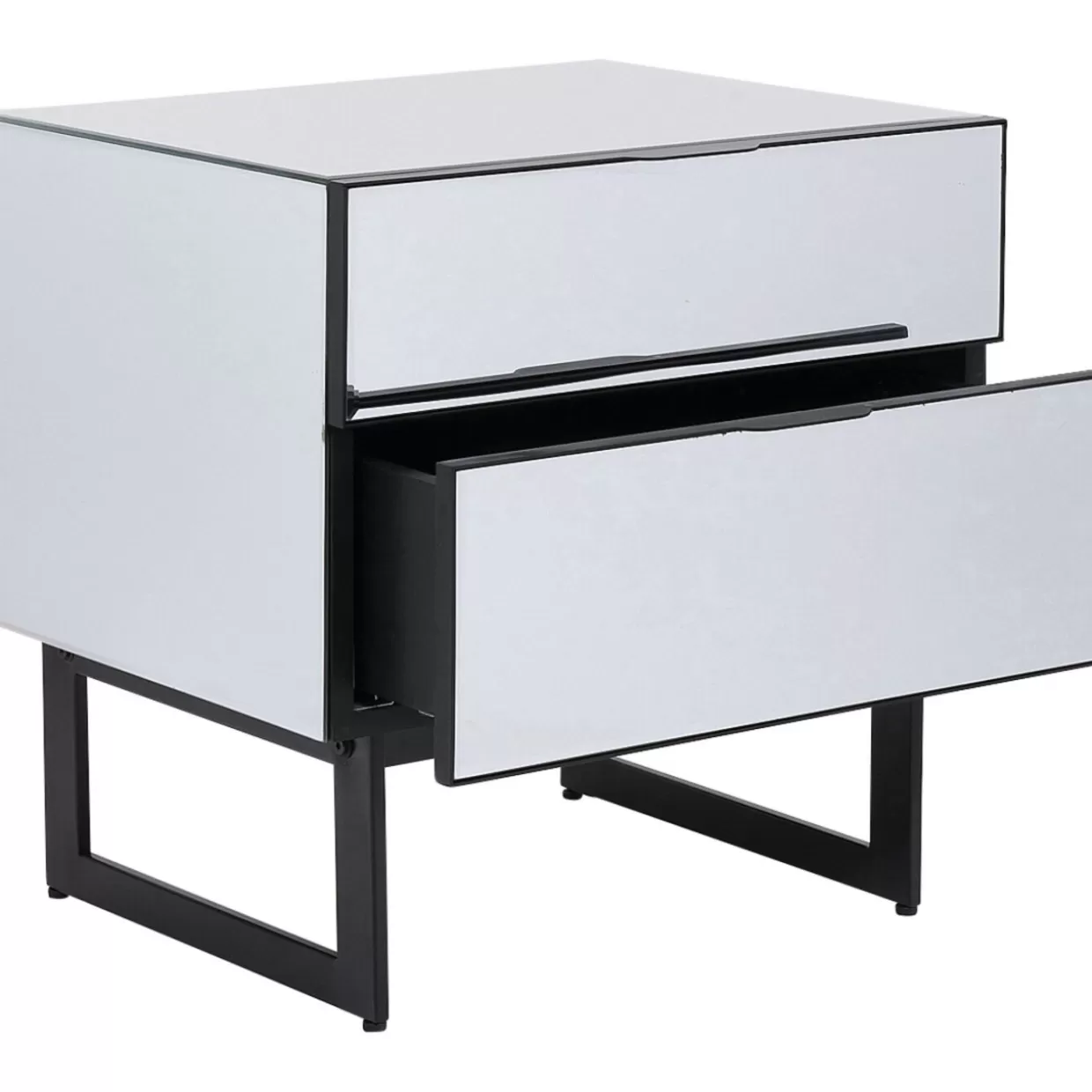 KARE Design - Cassettiera Compatta Soran in Nero con Stile Contemporaneo, 49x50 cm - Soluzione di Arredamento Moderno per Soggiorno e Camera da Letto