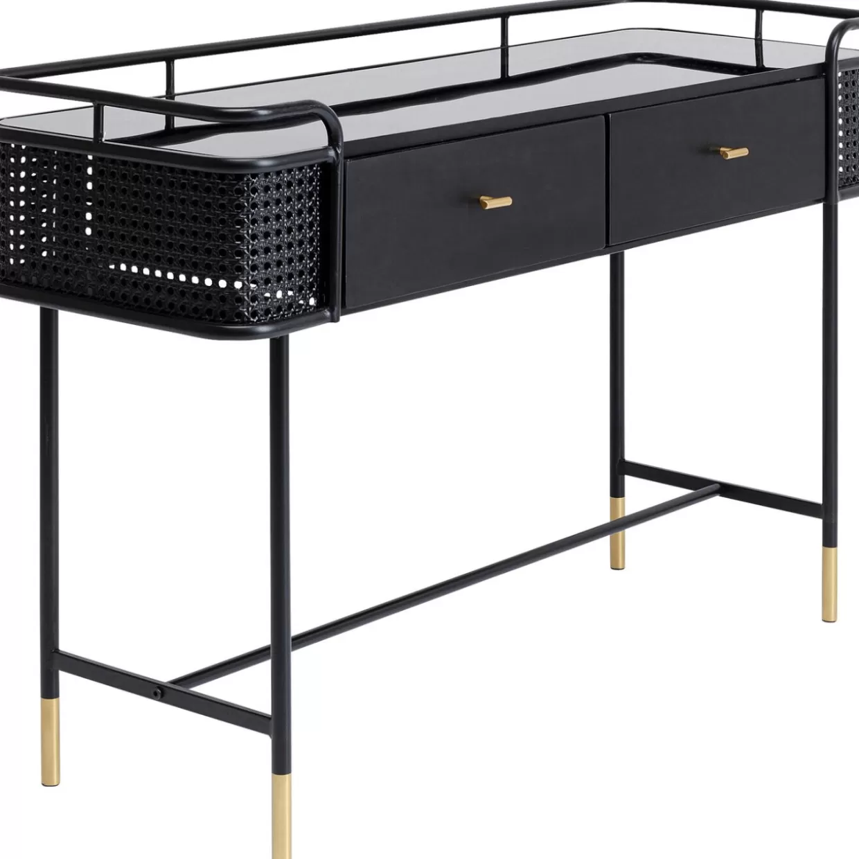 KARE Design Cassettiera Moderna con Console Fence 120x80 cm - Credenza Multifunzione per Soggiorno o Ingresso
