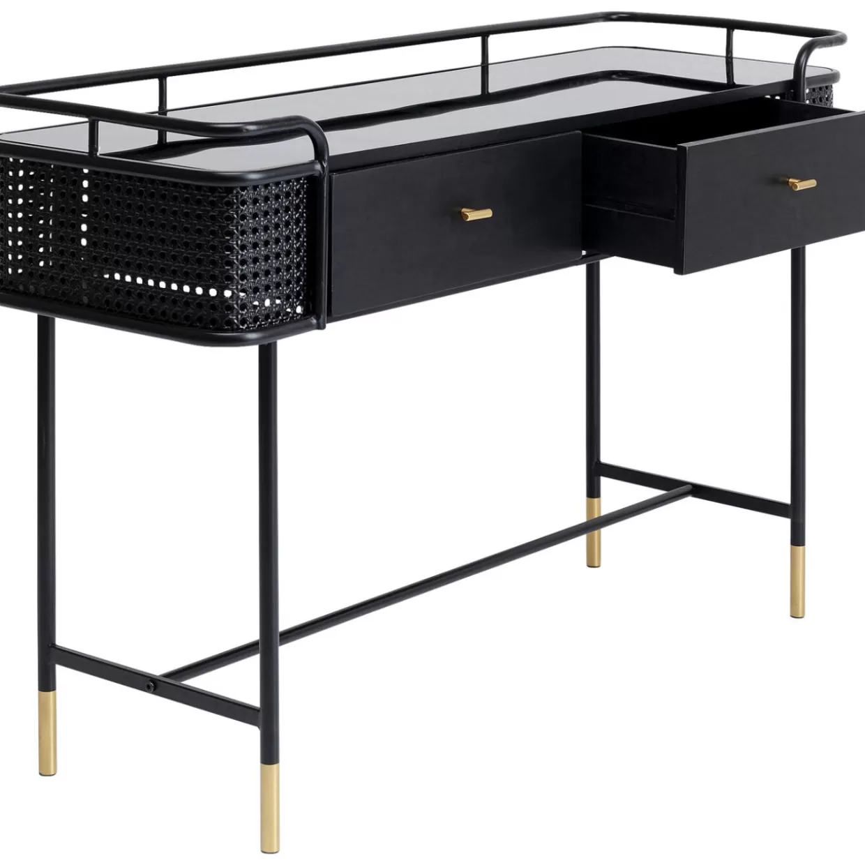 KARE Design Cassettiera Moderna con Console Fence 120x80 cm - Credenza Multifunzione per Soggiorno o Ingresso