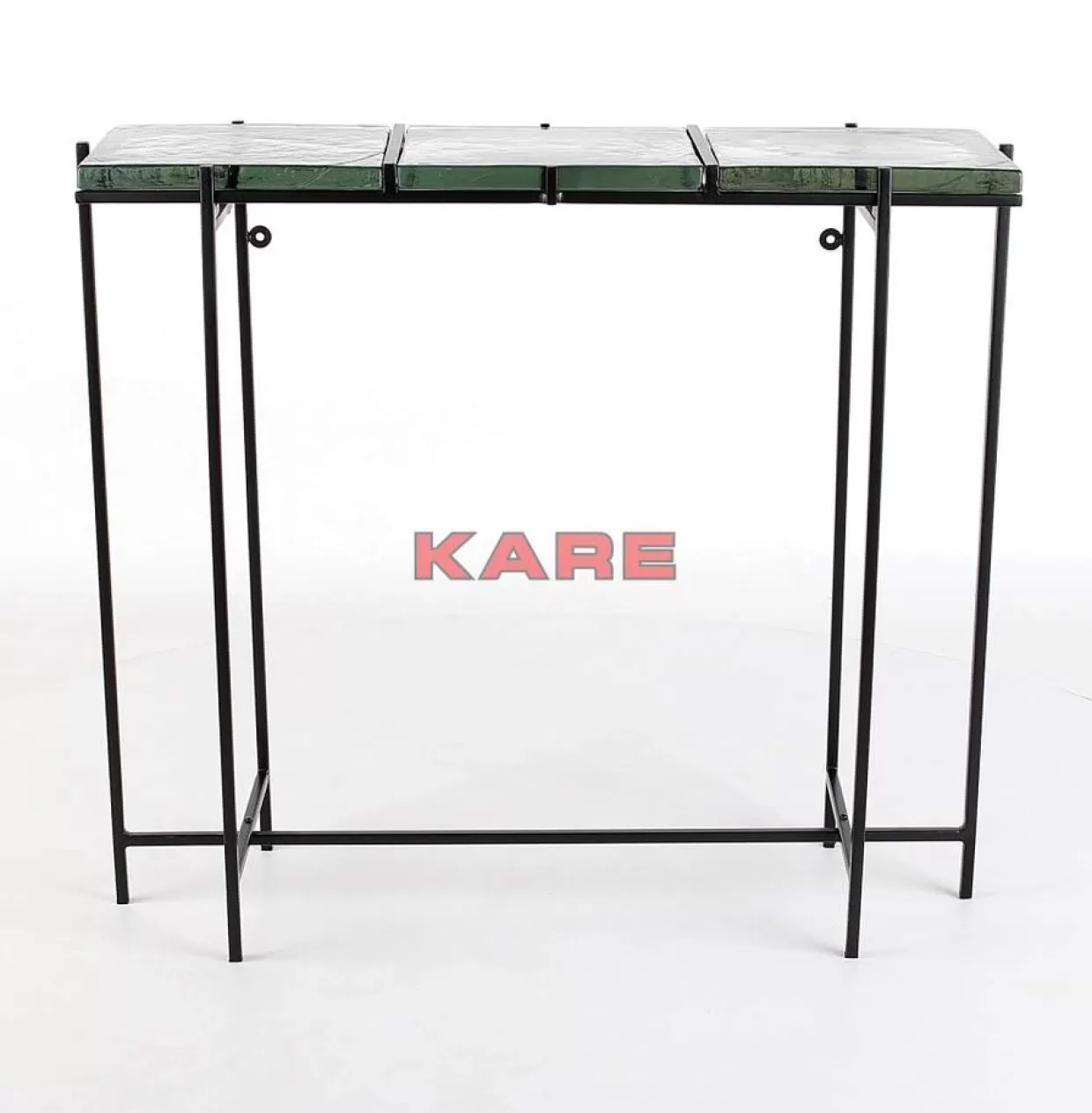 Console KARE Design Ice Nero - Credenza Moderna con Comò Integrato, 98 cm x 80 cm - Soluzioni Abitative Eleganti con Stoccaggio Intelligente