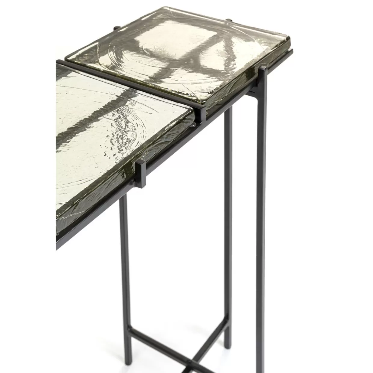Console KARE Design Ice Nero - Credenza Moderna con Comò Integrato, 98 cm x 80 cm - Soluzioni Abitative Eleganti con Stoccaggio Intelligente