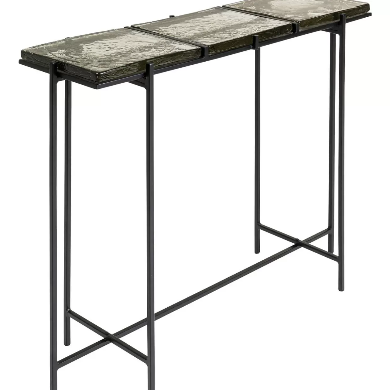 Console KARE Design Ice Nero - Credenza Moderna con Comò Integrato, 98 cm x 80 cm - Soluzioni Abitative Eleganti con Stoccaggio Intelligente