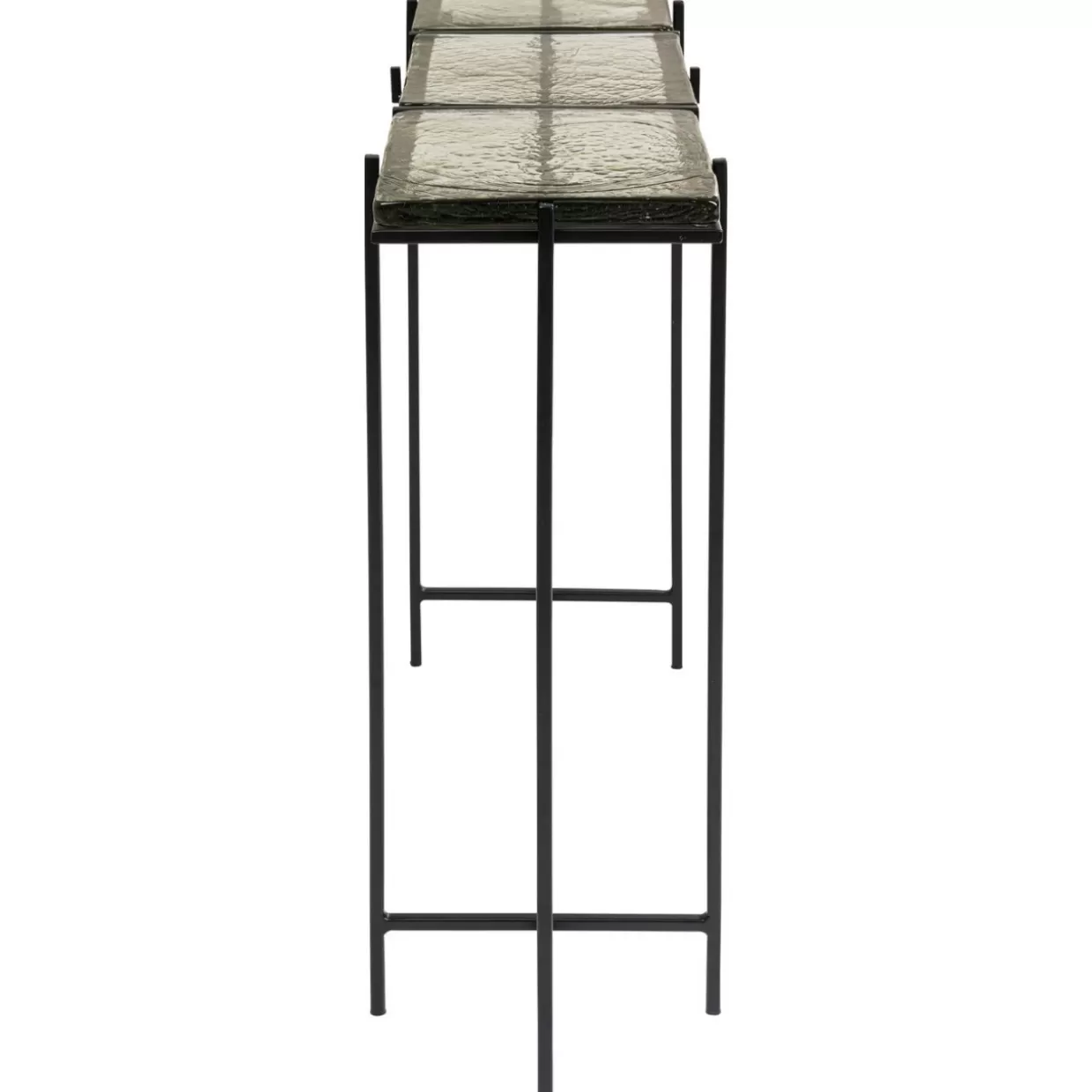 Console KARE Design Ice Nero - Credenza Moderna con Comò Integrato, 98 cm x 80 cm - Soluzioni Abitative Eleganti con Stoccaggio Intelligente