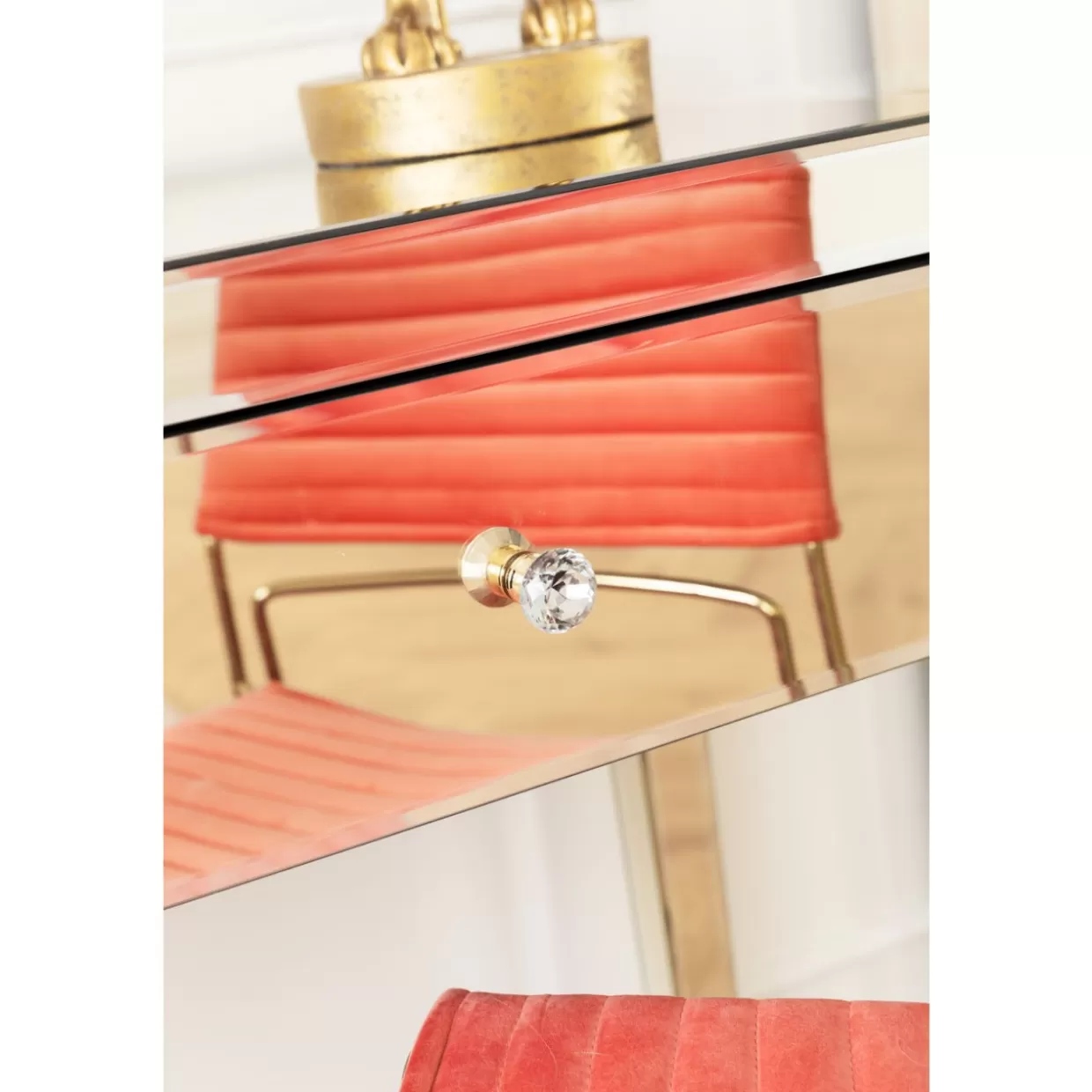 KARE Design - Comò e Credenze d'Autore con Consolle Elegante | Collezione Champagne Dorato con Rifiniture Pregiate