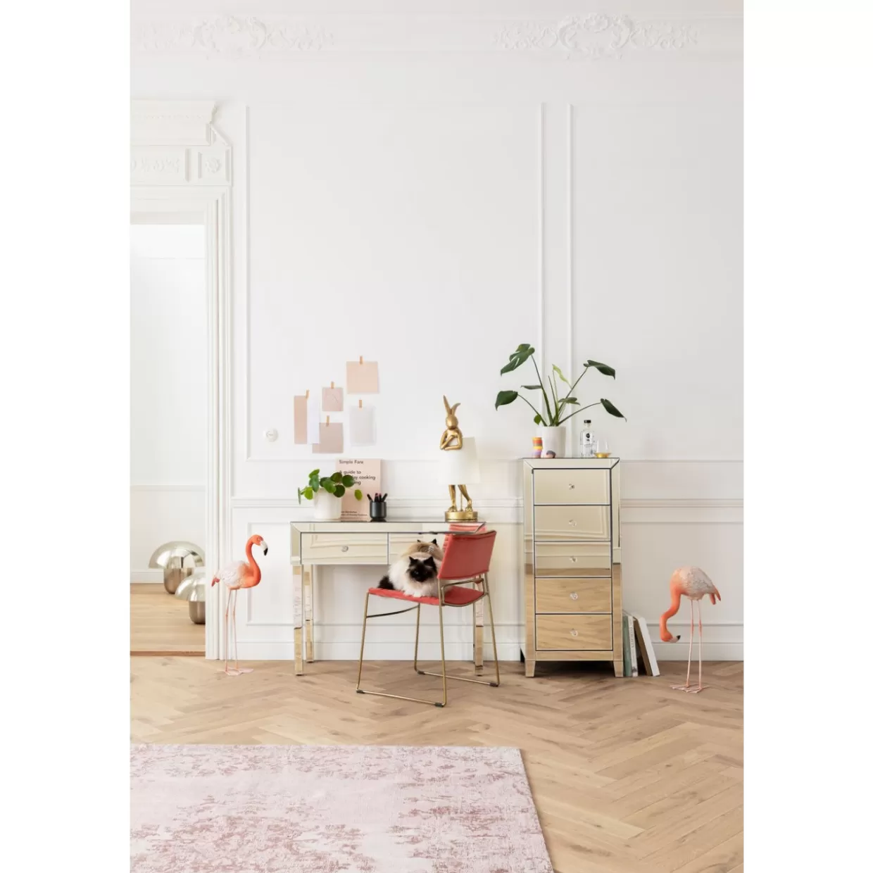 KARE Design - Comò e Credenze d'Autore con Consolle Elegante | Collezione Champagne Dorato con Rifiniture Pregiate