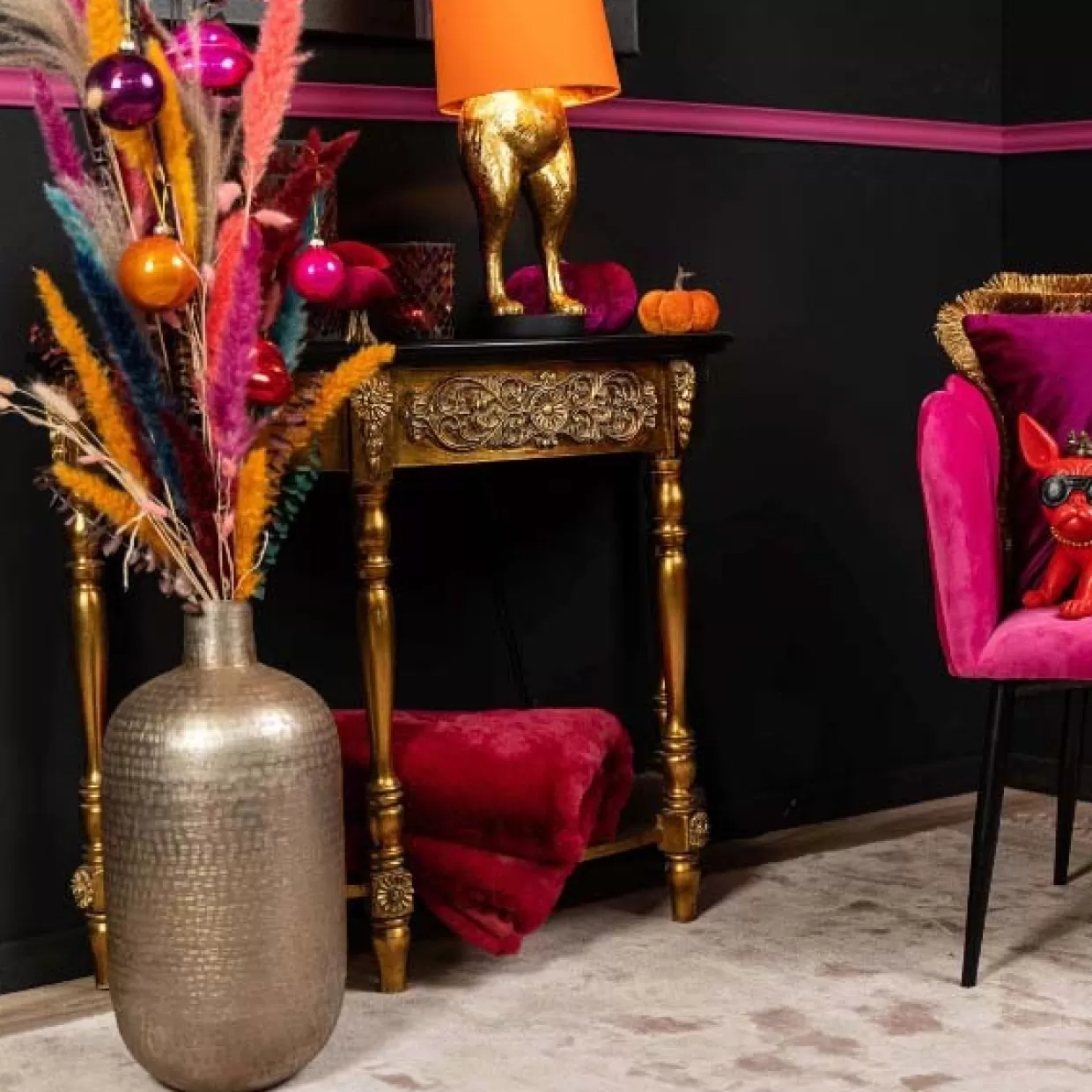 KARE Design Comò e Credenze Eleganti con Consolle LV - Design Moderno in Oro e Nero per Arredamento Contemporaneo