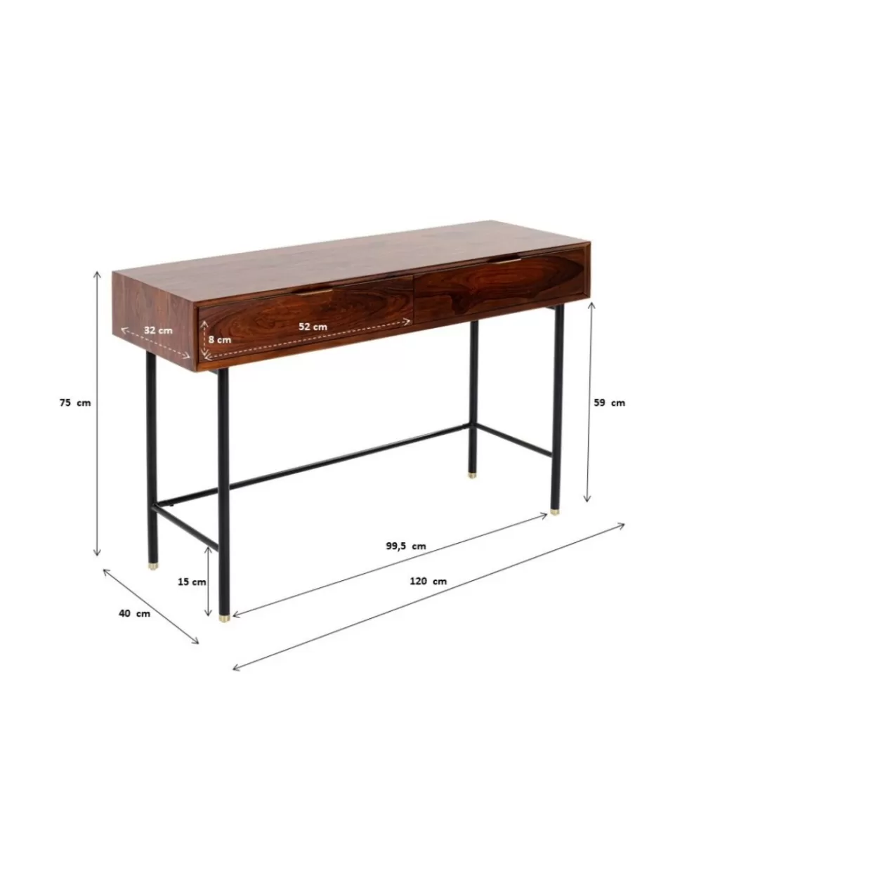 Design KARE - Console Ravello e contenitori moderni, 120x40 cm - Soluzioni di arredamento eleganti per soggiorno e ingresso