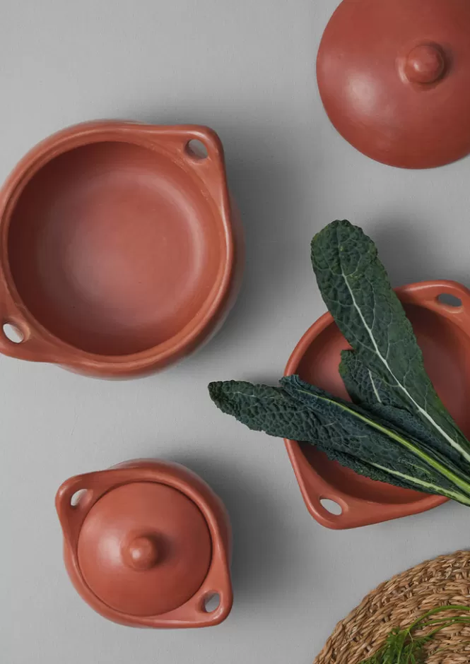 Casseruola in Argilla Naturale La Chamba - Ideale per Cucina Casalinga