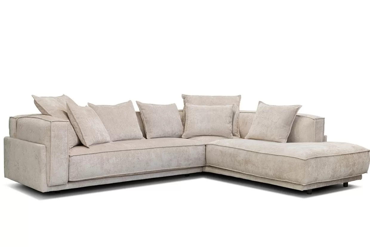 KARE Design Divani Moderni · Set Angolare Lamal 2 Posti con Bracciolo Destro · Tessuto Feel Me - Confortevole e Design Contemporaneo