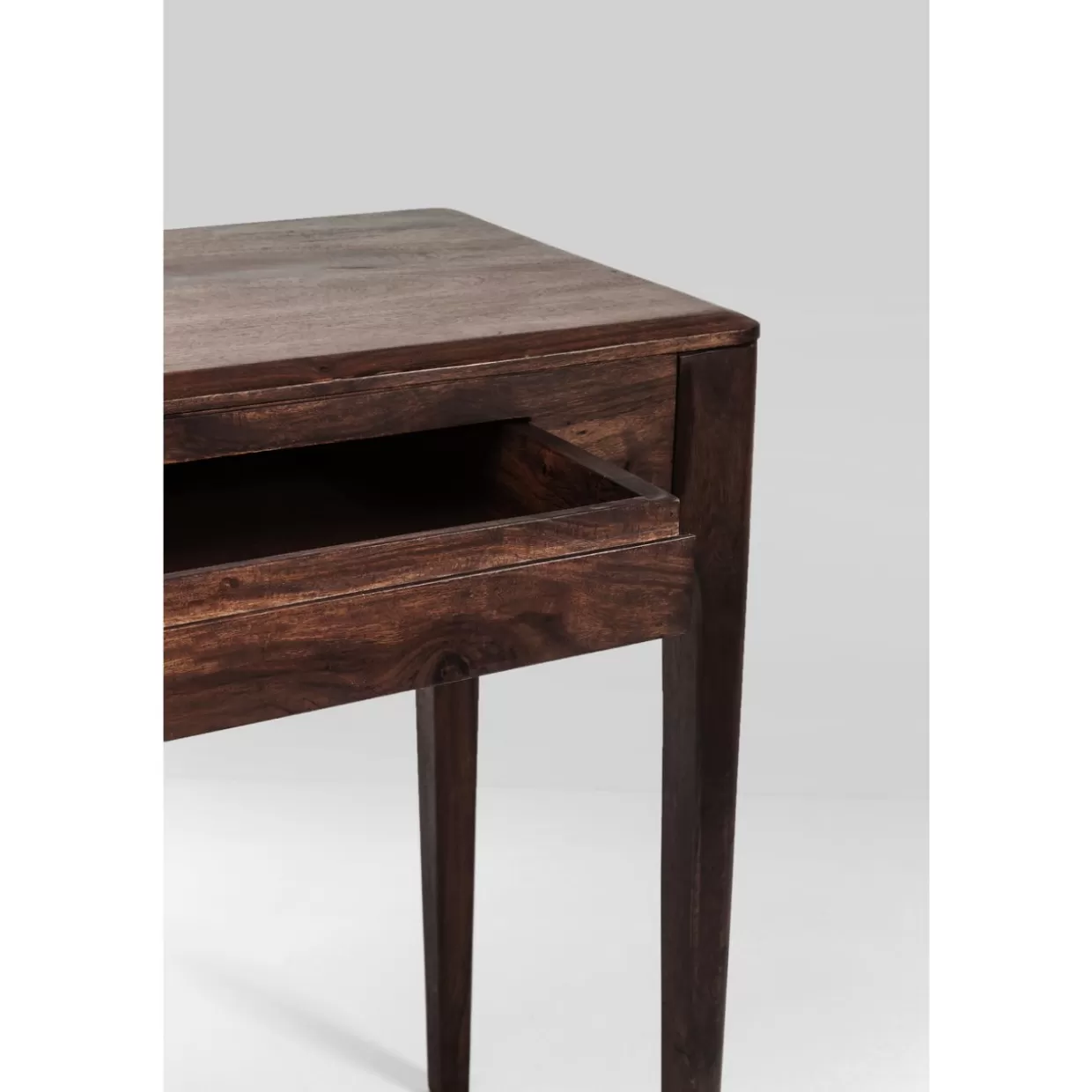 Scrivania Moderna Brooklyn in Legno di Noce KARE Design - Tavolo Compatto 110x40 cm per Laptop