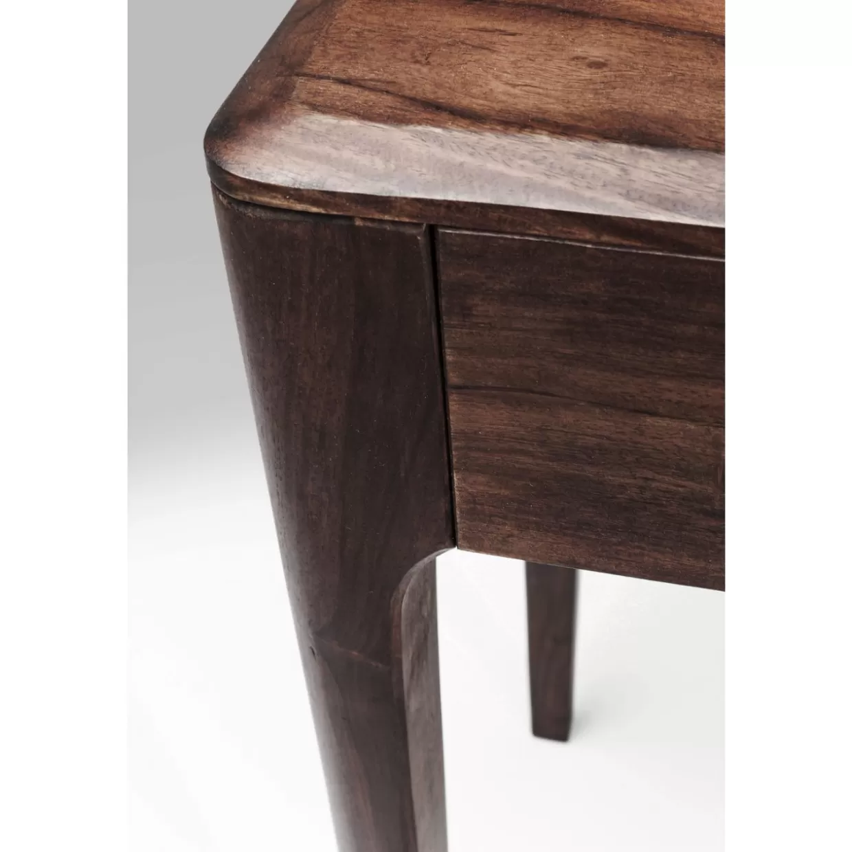 Scrivania Moderna Brooklyn in Legno di Noce KARE Design - Tavolo Compatto 110x40 cm per Laptop