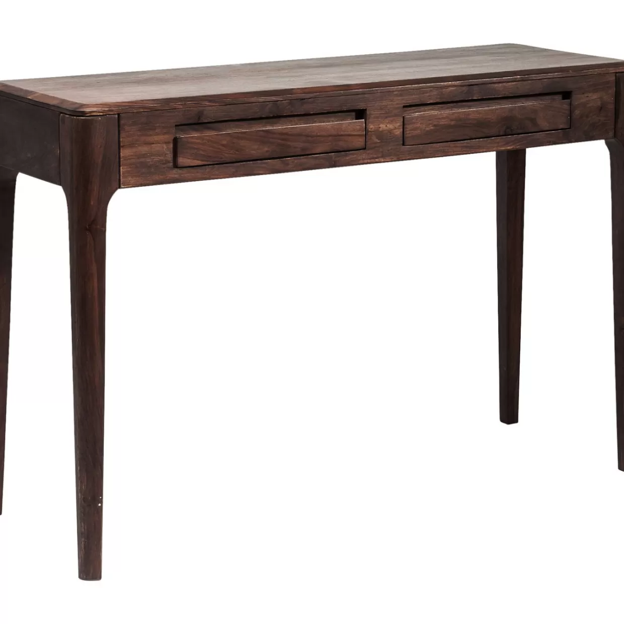 Scrivania Moderna Brooklyn in Legno di Noce KARE Design - Tavolo Compatto 110x40 cm per Laptop