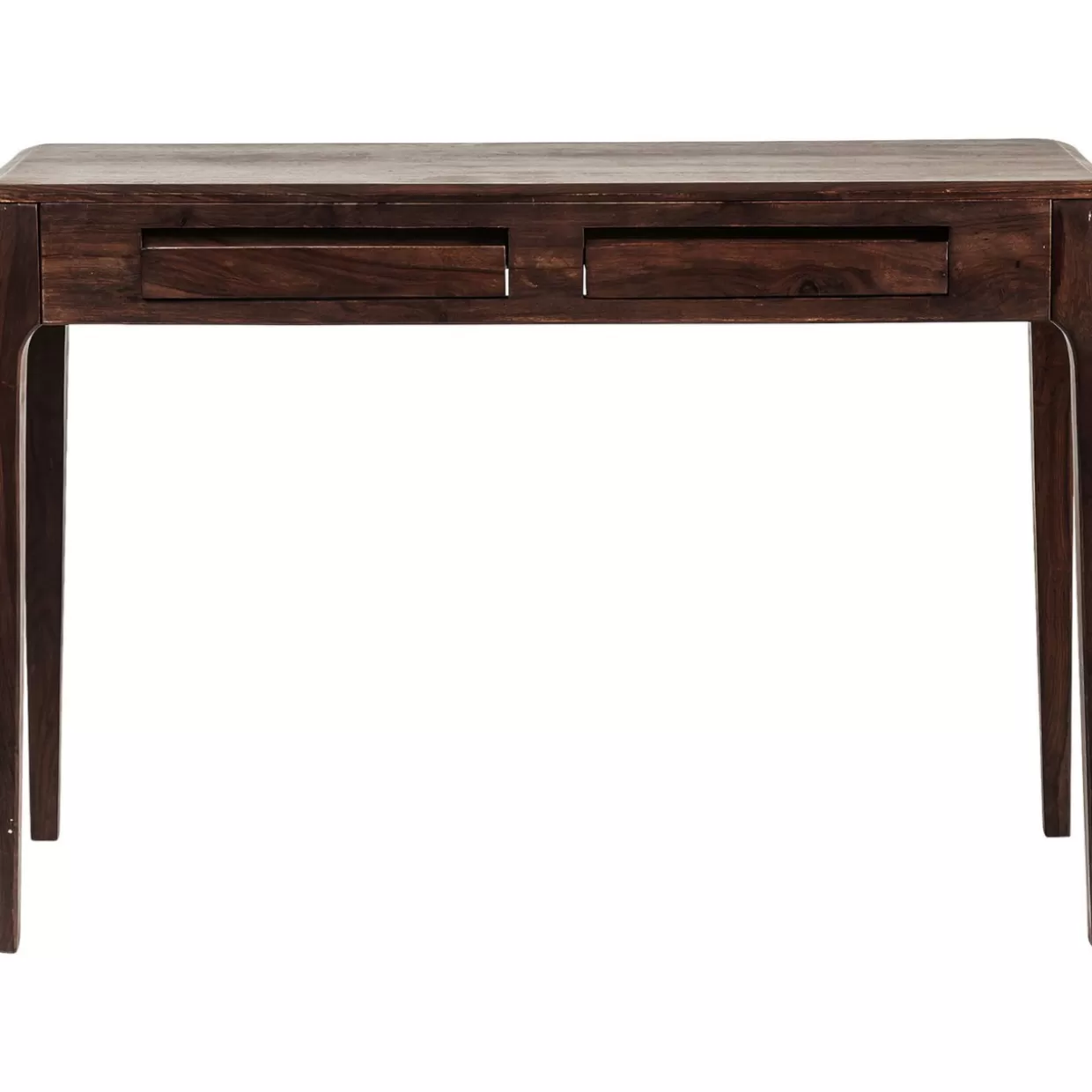 Scrivania Moderna Brooklyn in Legno di Noce KARE Design - Tavolo Compatto 110x40 cm per Laptop