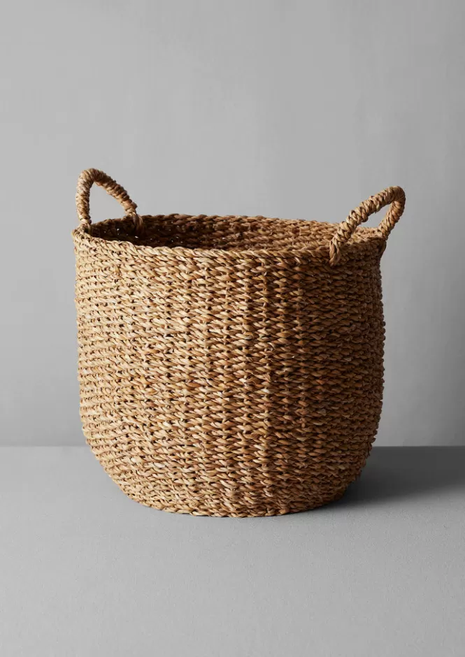 Cesto Organizer Hogla Grande in Fibra Intrecciata - Cesto Portaoggetti Capiente per Casa, Ufficio o Camera dei Bambini (Lavorazione Artigianale, Design Moderno)