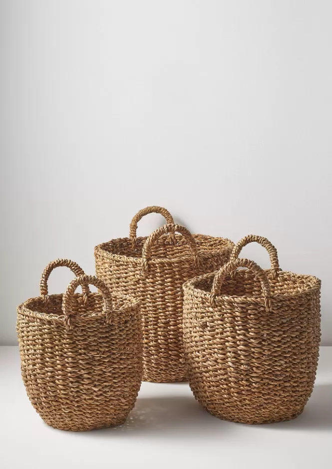 Cesto Organizer Hogla Grande in Fibra Intrecciata - Cesto Portaoggetti Capiente per Casa, Ufficio o Camera dei Bambini (Lavorazione Artigianale, Design Moderno)