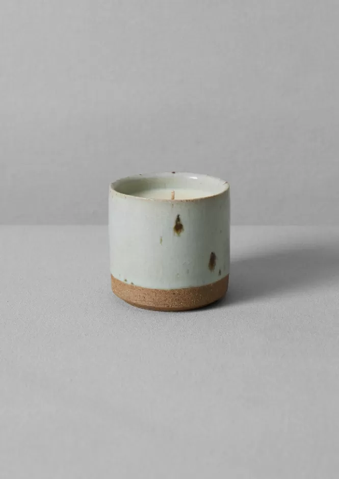 Candele Artigianali alla Lavanda e Petitgrain con Portacandele Eleganti - Set Relax per Casa