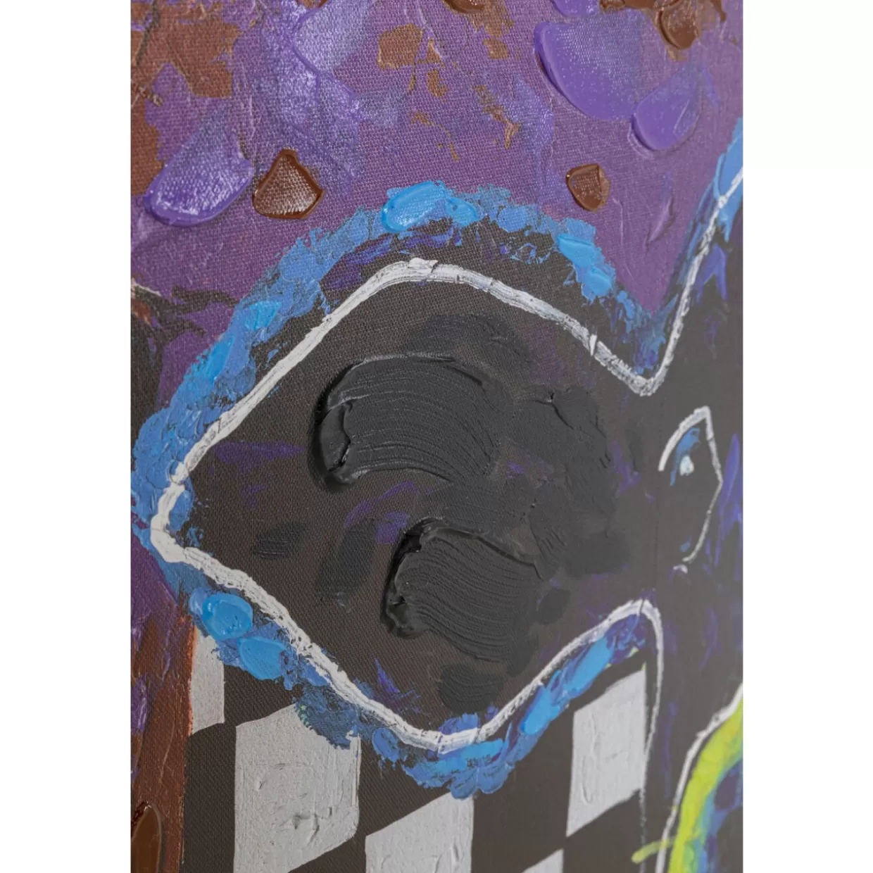 KARE Design Bilder | Leinwandbild Colorful Cows 120X90Cm