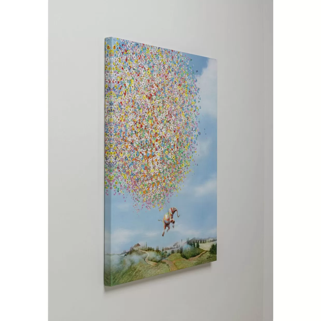 KARE Design Bilder | Leinwandbild Flying Elephant In Day 120X160Cm