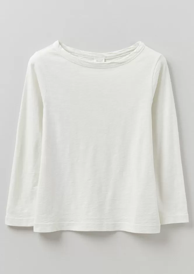 Maglietta Donna Lia con Scollo a Barchetta - Colorazione a Indumento, Maglia Jersey per Stil Casual - Offerta Speciale T-Shirt Eleganti e Comode per Tutto il Giorno