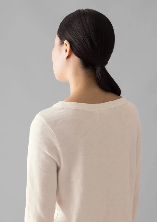Maglietta Donna Lia con Scollo a Barchetta - Colorazione a Indumento, Maglia Jersey per Stil Casual - Offerta Speciale T-Shirt Eleganti e Comode per Tutto il Giorno