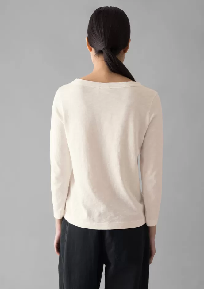 Maglietta Donna Lia con Scollo a Barchetta - Colorazione a Indumento, Maglia Jersey per Stil Casual - Offerta Speciale T-Shirt Eleganti e Comode per Tutto il Giorno