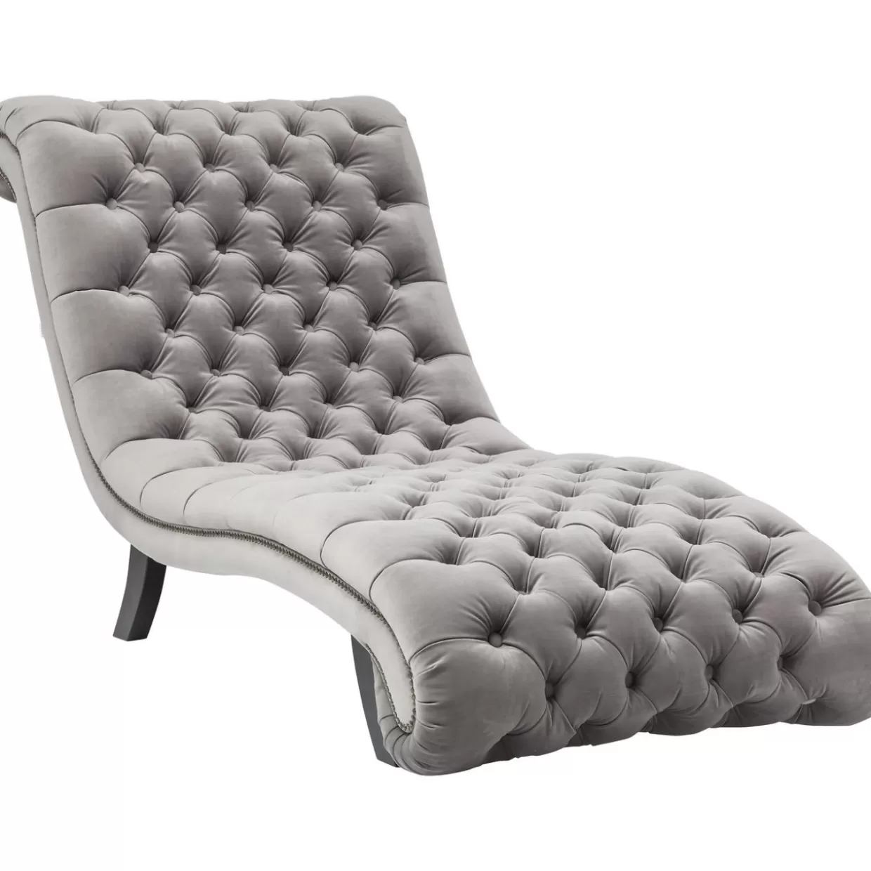 Divani e Poltrone KARE Design | Liege Desire in Velluto Morbido Grigio Argento Lucente, Comfort Moderno per Salotti Eleganti