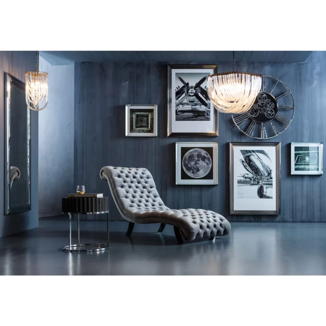 Divani e Poltrone KARE Design | Liege Desire in Velluto Morbido Grigio Argento Lucente, Comfort Moderno per Salotti Eleganti