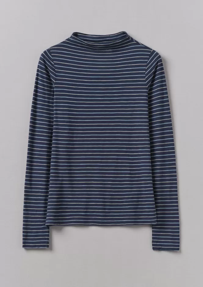 Magliette Donna a Righe in Cotone Morbido - T-Shirt Leggere con Effetto Slub per Look Casual  
Top Estivo Confortevole con Tessuto Jersey Naturale - Ideale per Abiti Informali  
#ModaEstiva #AbbigliamentoEssenziale #StileRilassato