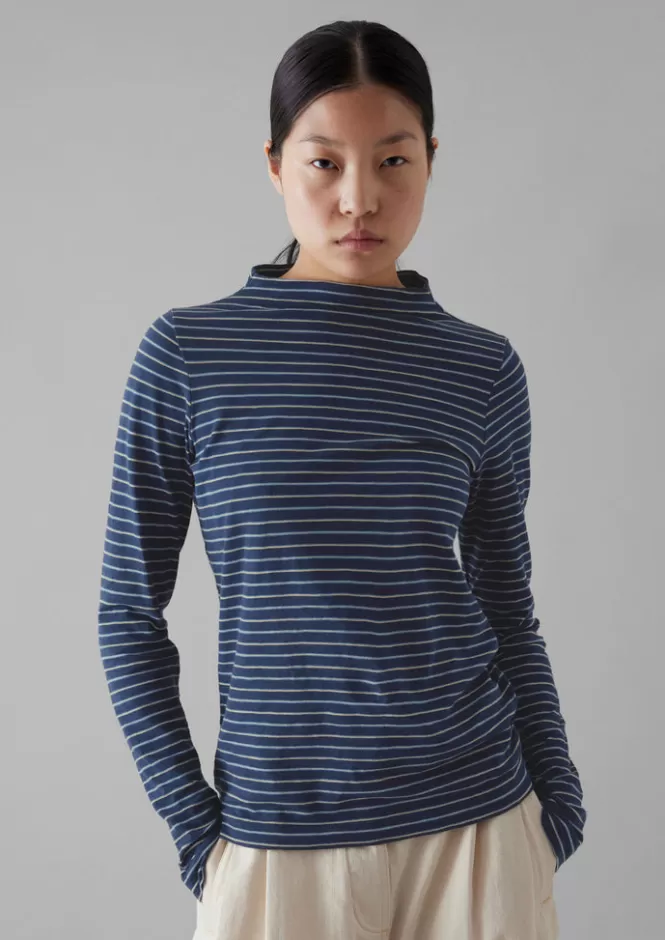 Magliette Donna a Righe in Cotone Morbido - T-Shirt Leggere con Effetto Slub per Look Casual  
Top Estivo Confortevole con Tessuto Jersey Naturale - Ideale per Abiti Informali  
#ModaEstiva #AbbigliamentoEssenziale #StileRilassato