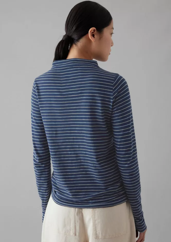 Magliette Donna a Righe in Cotone Morbido - T-Shirt Leggere con Effetto Slub per Look Casual  
Top Estivo Confortevole con Tessuto Jersey Naturale - Ideale per Abiti Informali  
#ModaEstiva #AbbigliamentoEssenziale #StileRilassato