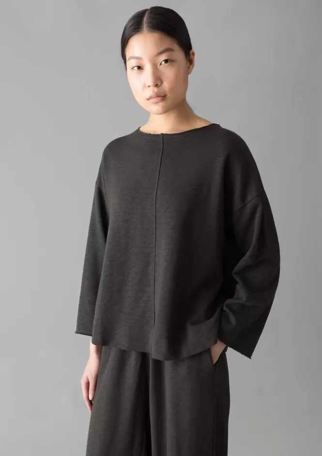 Maglione in Jersey Loopback Donna - Abiti da Casa Confortevoli con Top e Canotte Stilose