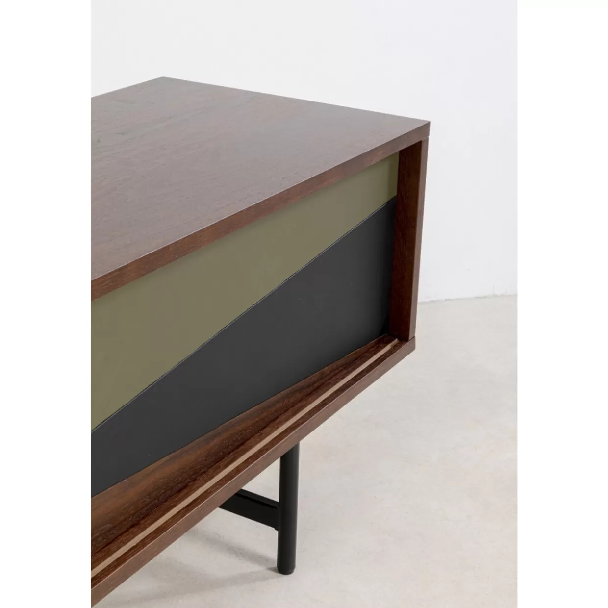 KARE Design - Comò e Credenze Moderni con Fascia Colorata | Mobile TV a Design Contemporaneo 210x50 cm