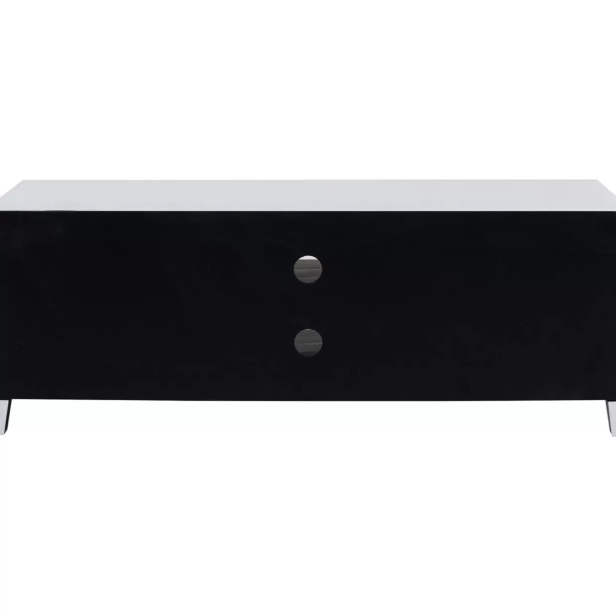 Comò e Credenza Moderna Progetto KARE - Lowboard Push Design Elegante in Bianco Avorio, 140x50 cm