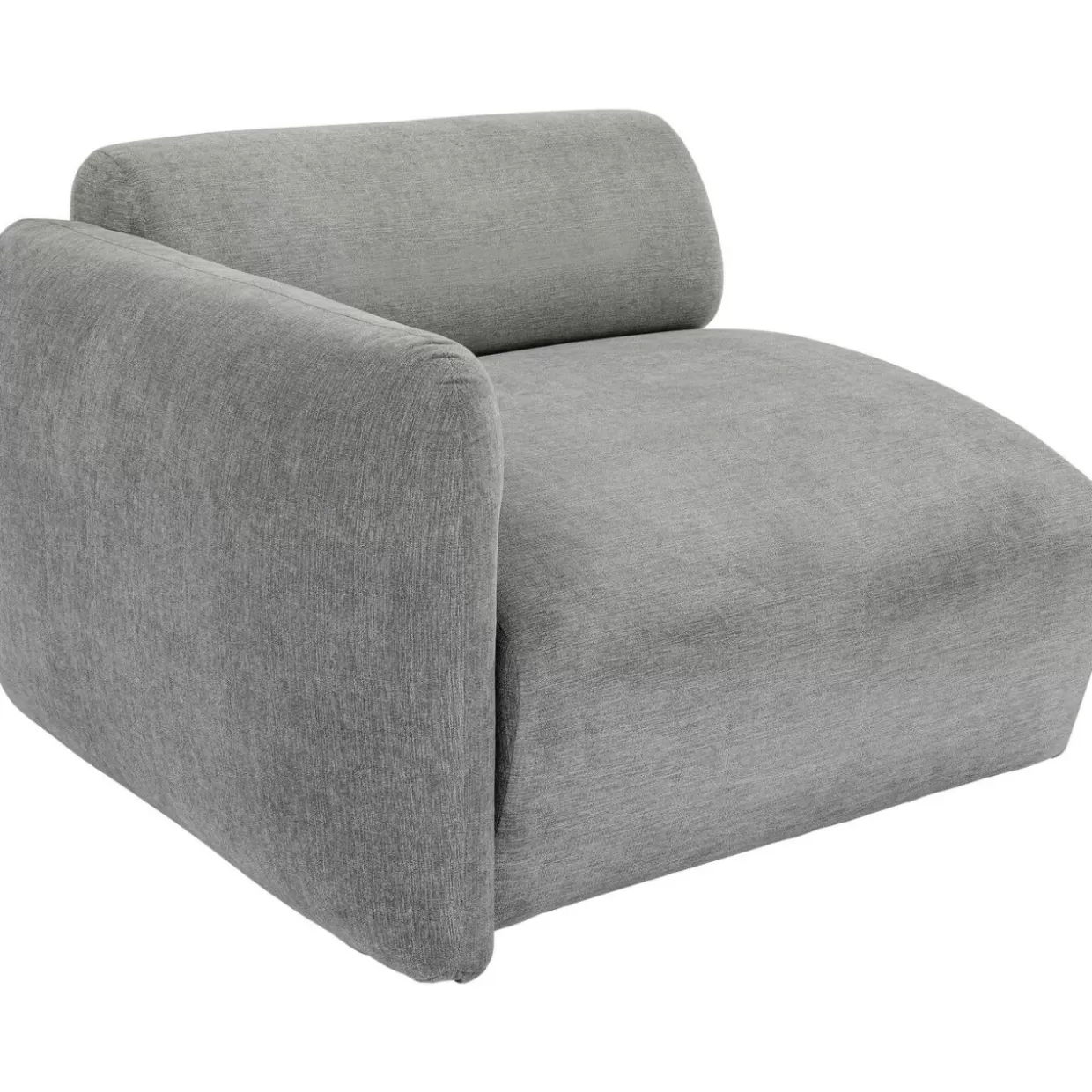 KARE Design - Divano Angolare Modulabile Lucca in Grigio con Elementi Combinabili, Larghezza 89 cm
