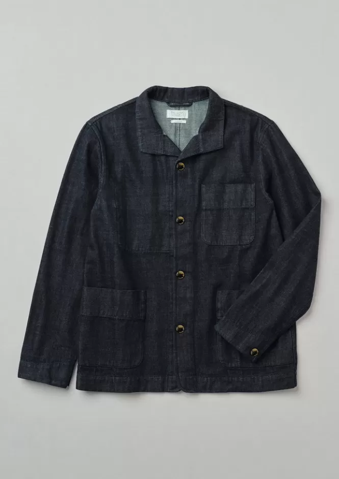 Giacca Monty in Denim Selvedge Giapponese - Tessuto Robusto con Dettagli Vintage Workwear