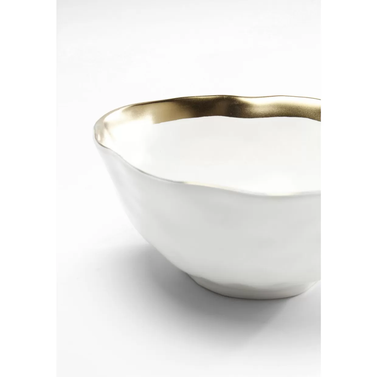 KARE Design Ciotola Elegante per Colazione in Ceramica Bianca - Diametro 15 cm, Accessori da Tavola Moderni