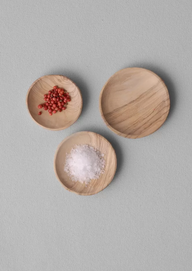 Set Artigianale in Legno d'Ulivo per Cucina e Tavola - Ciotole Modellate a Mano con Design Naturale e Raffinato