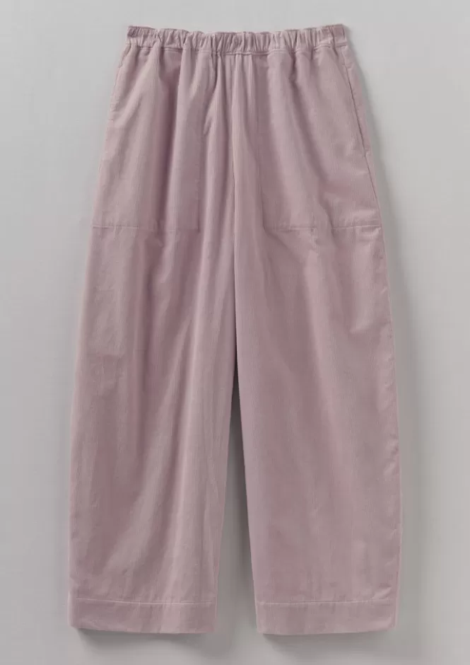 Pantaloni Donna in Velluto Organico - Taglio Oversize Comodo per Casa e Tempo Libero | Abbigliamento Casual Morbido con Design a Barile