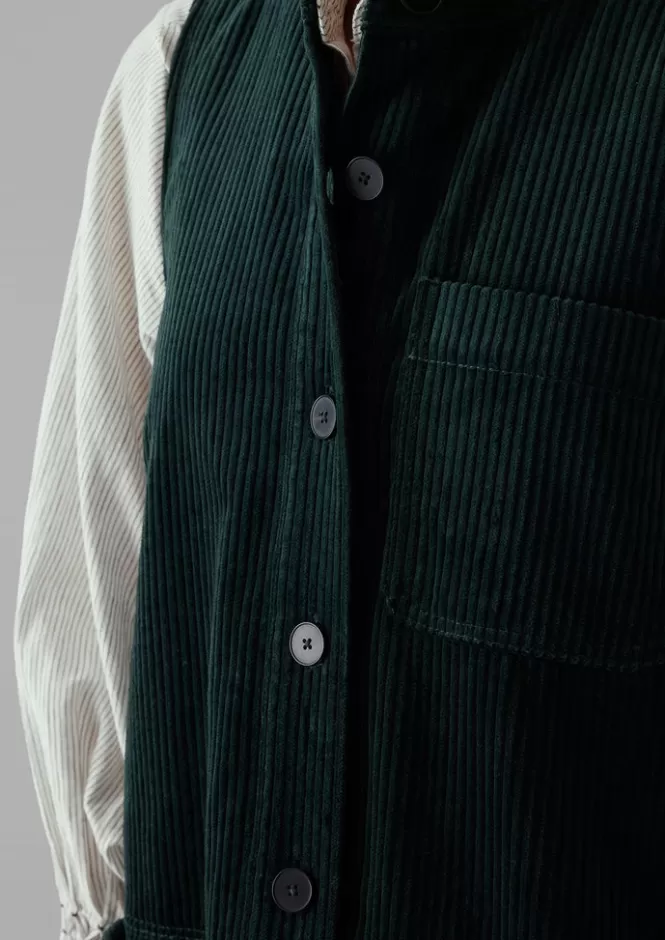 Abito Tunica senza maniche in Corduroy Organico - Stilizzato Casual Chic per Donna, Top Vendita Autunno 2023