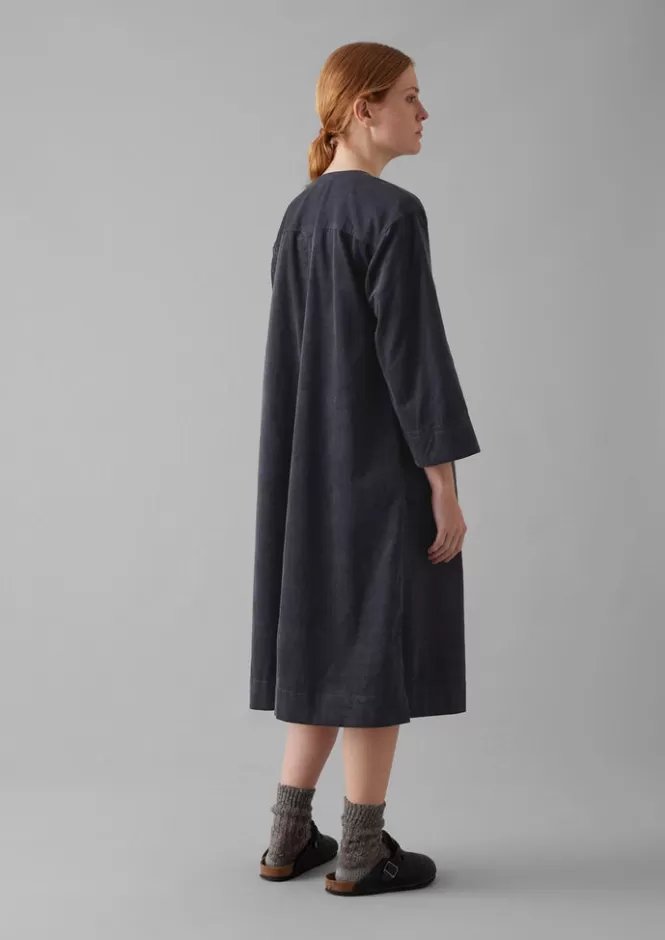 Abito Tunica Casual in Cord Organico - Indumento Loungewear Confortevole Da Donna