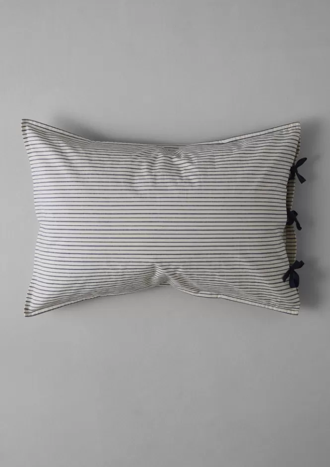 Completo Pigiama in Puro Cotone Biologico a Righe - Federe Coordinate per Biancheria da Letto Confortevole