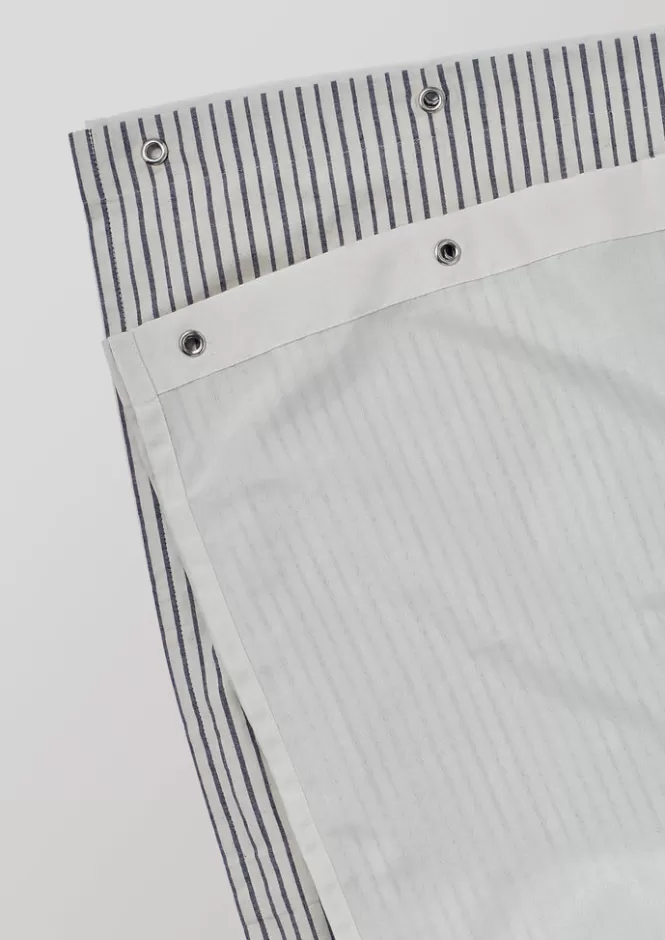 Velo Doccia in Cotone Biologico Stile Pigiamato Rigato - Arredo Elegante per Bagno Confortevole